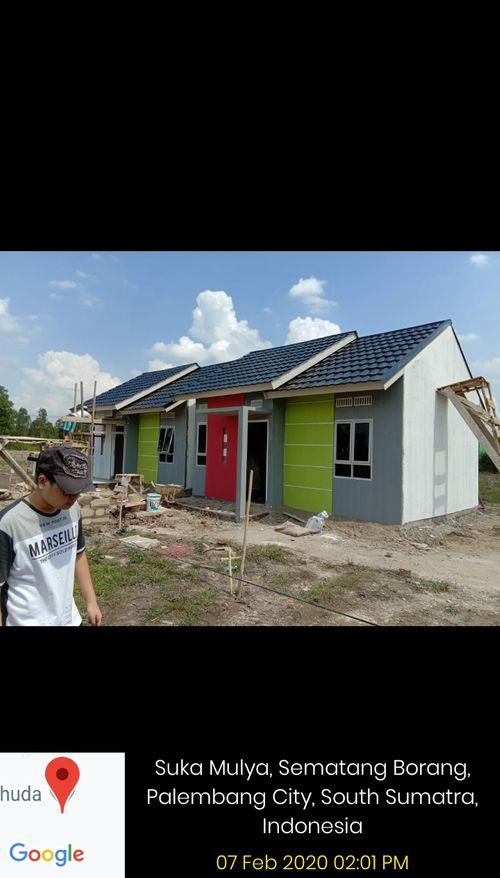 foto tampak rumah tipe 36 perumahan Mandiri Pratama Residence