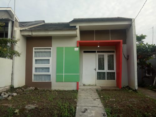 foto tampak rumah tipe 42/84 perumahan Griya Family 2 Cileungsi 