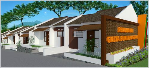 foto tampak rumah tipe 36 perumahan GRIYA BUMI ANUGERAH 