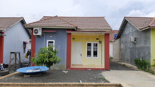 foto tampak rumah tipe 36 perumahan Griya Bumi Raya Permai