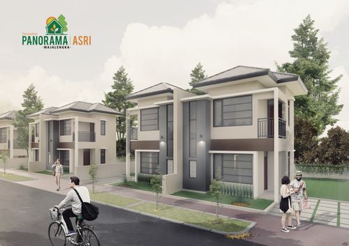 foto tampak rumah tipe 60/150 perumahan Panorama Asri Majalengka