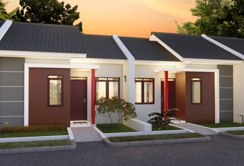 foto tampak rumah tipe 30/69 perumahan Panorama Regency Cinagara