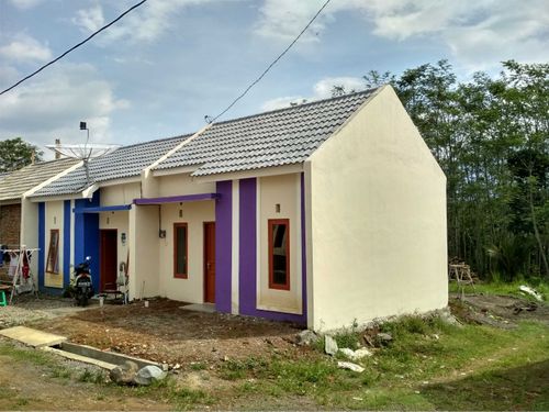 foto tampak rumah tipe 30 perumahan Alam Badran Sejahtera
