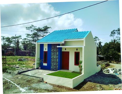 foto tampak rumah tipe 36 perumahan Alam Badran Sejahtera