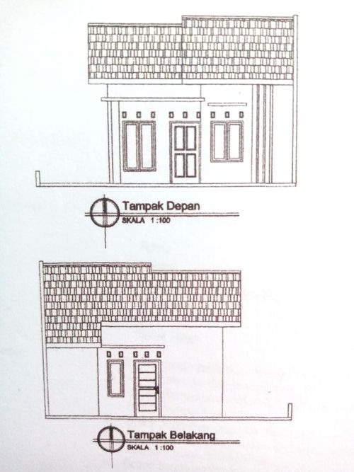 foto tampak rumah tipe 36 perumahan Rizqia residence