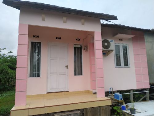 foto tampak rumah tipe 36 perumahan SHALLI MESSI CLUSTER 2