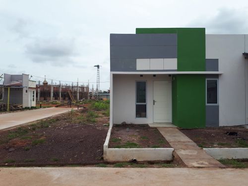 foto tampak rumah tipe 28/120 (Hook) perumahan PUTRA JAYA RESIDENCE CLUSTER G