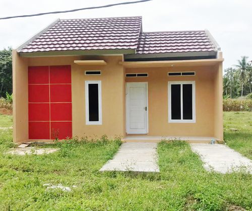 foto tampak rumah tipe 36/84 perumahan HARMONIA