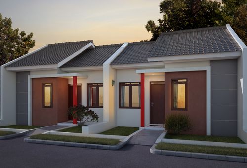 foto tampak rumah tipe 30/60 Komersil perumahan Panorama Asri Majalengka