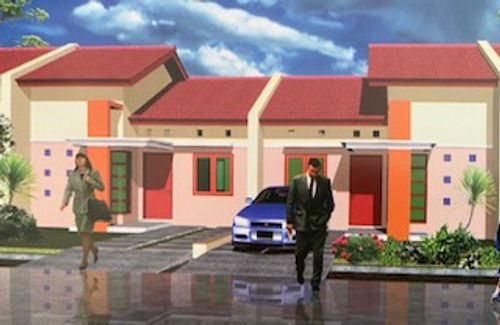 foto tampak rumah tipe 48/84 perumahan Bumi Indah Proklamasi