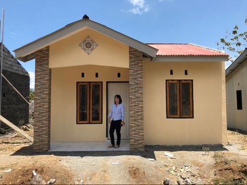 foto tampak rumah tipe Sakura perumahan AGAPE GRIYA