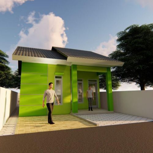 foto tampak rumah tipe 36 perumahan GRAND HARUAI
