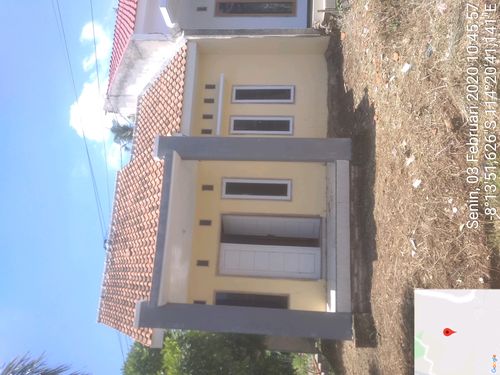 foto tampak rumah tipe 36/112 perumahan Pesat Gatra Village