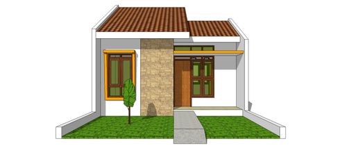 foto tampak rumah tipe 30 perumahan GRAHA ALAMANDA