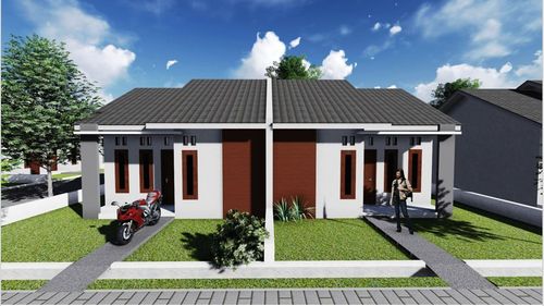 foto tampak rumah tipe RST.PLUS perumahan Perumnas Taman Putri Deli Namorambe