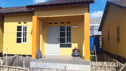 foto tampak rumah tipe 36 perumahan Komplek Pulau Jepang 