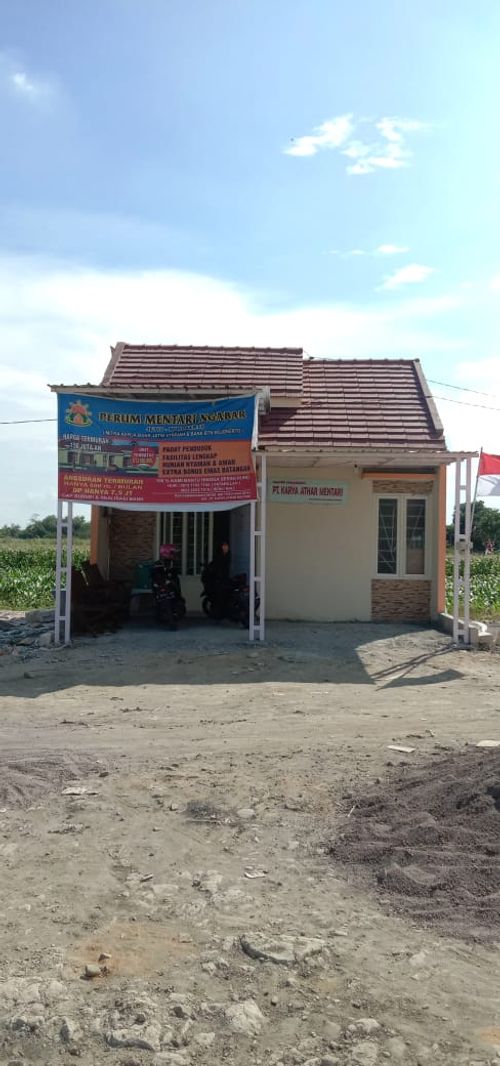 foto tampak rumah tipe 30/60 perumahan perumahan mentari ngabar