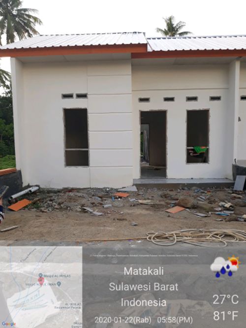 foto tampak rumah tipe 36/84 perumahan BUMI MATAKALI PERMAI