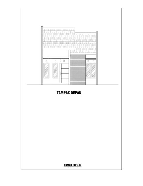 foto tampak rumah tipe 36 perumahan Kharisma Regency