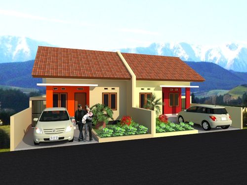 foto tampak rumah tipe 24/60 perumahan ARAFINDO AGUNG LESTARI