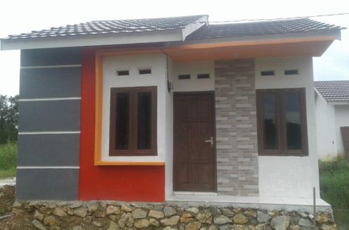 foto tampak rumah tipe 36 perumahan Berlian Syariah Residence