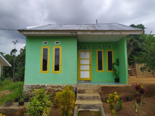 foto tampak rumah tipe 36 perumahan BENTIRING INDAH ESTATE