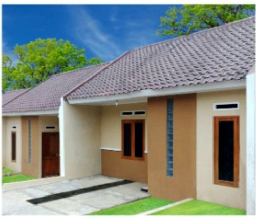 foto tampak rumah tipe A perumahan Palem Residence Wonogiri