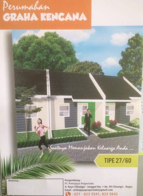 foto tampak rumah tipe SUBSIDI perumahan GRAHA KENCANA
