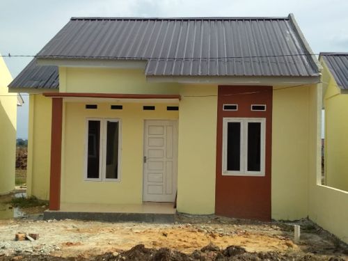 foto tampak rumah tipe 36 perumahan Pondok indah kualu
