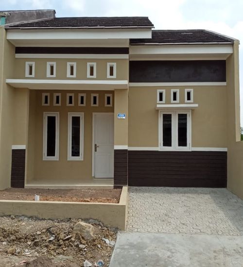foto tampak rumah tipe 36 perumahan KOTA ALAM CAGAK LESTARI