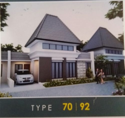 foto tampak rumah tipe 70 perumahan GRAND DIAMOND