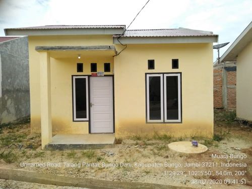 foto tampak rumah tipe 36 perumahan Bungo dani residence