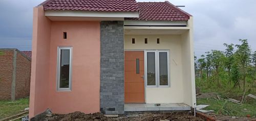 foto tampak rumah tipe 27 perumahan QUEEN GARDENIA 2