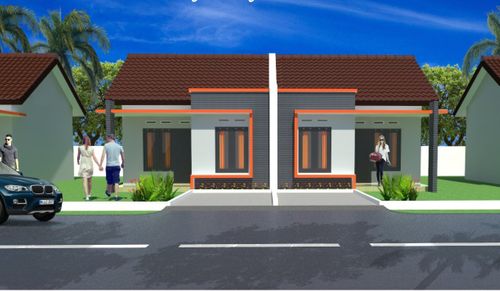 foto tampak rumah tipe 32 perumahan PURI CITRA SAMAWA