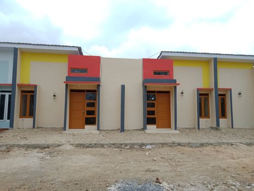 foto tampak rumah tipe cluster perumahan perumahan D Hasanah