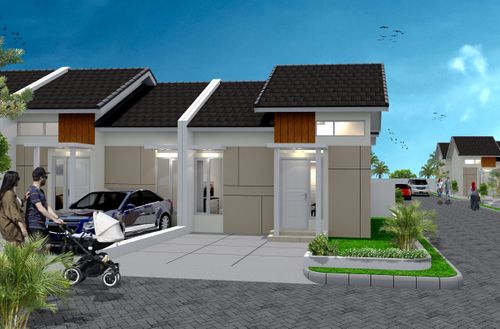 foto tampak rumah tipe 30 perumahan BUMI PODO RUKUN