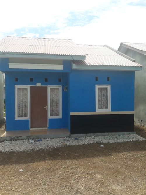 foto tampak rumah tipe RS.36 perumahan Bukit Lambassang Indah Sinjai
