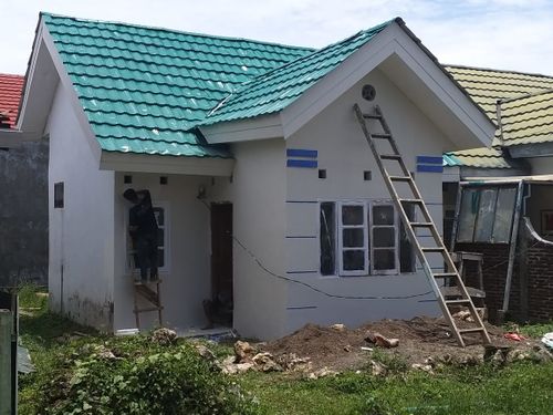 foto tampak rumah tipe RS.45 perumahan Bukit Lambassang Indah Sinjai