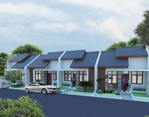 foto tampak rumah tipe 30/72 perumahan Panorama Asri Lemahabang