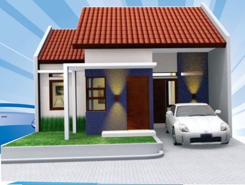 foto tampak rumah tipe 45-78 perumahan Citra Permai