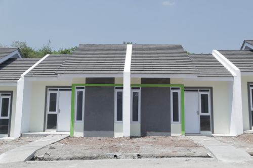 foto tampak rumah tipe 30/60 perumahan Buana Green Subang Regency