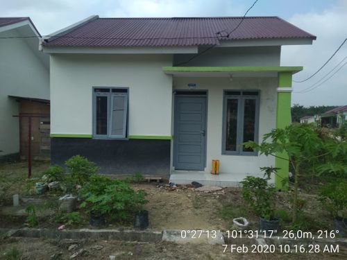 foto tampak rumah tipe 36 perumahan Mangga Raya Seroja