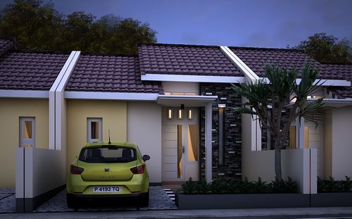foto tampak rumah tipe 36 perumahan REMBANGAN HILL RESIDENCE