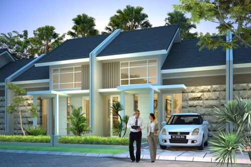 foto tampak rumah tipe 47 perumahan Royal City Residence