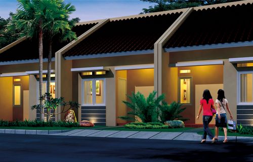 foto tampak rumah tipe 27 perumahan Puri Bunga Nirwana II