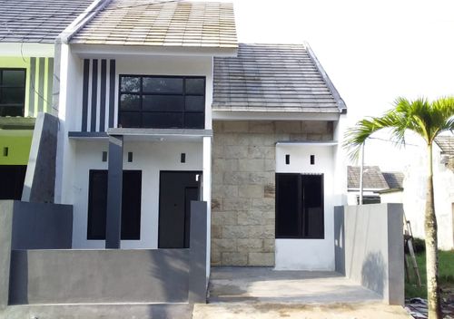 foto tampak rumah tipe 47 perumahan WIROLEGI REGENCY