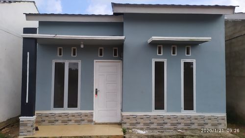 foto tampak rumah tipe 36/91 perumahan Purnama Residence
