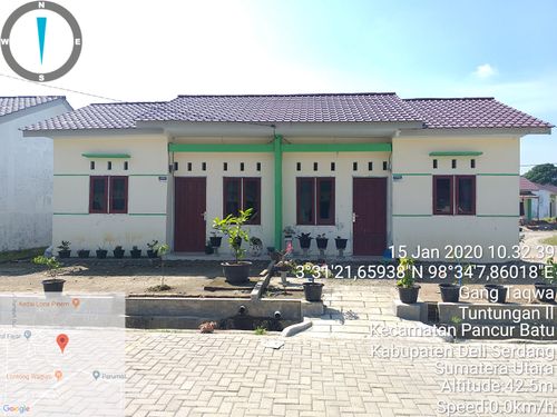 foto tampak rumah tipe Rumah Tempat Tingal (RTT) 36 perumahan GRIYA HARAPAN INDAH