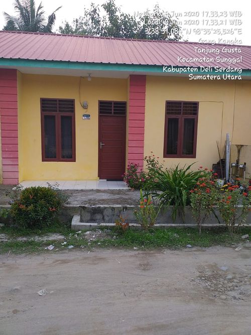 foto tampak rumah tipe 36 perumahan Villa payung teduh