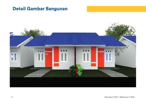 foto tampak rumah tipe subsidi perumahan MAKROMAN INDAH LESTARI